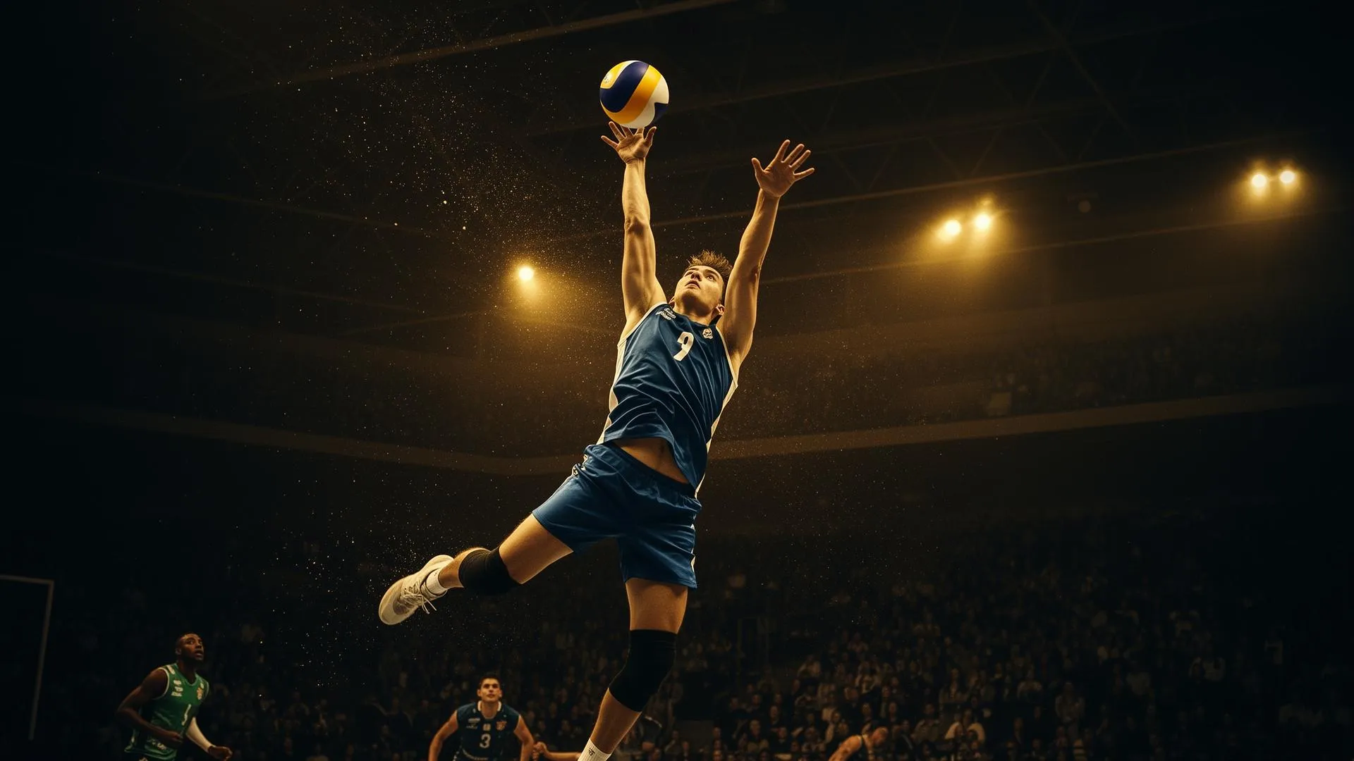 Volleyball action